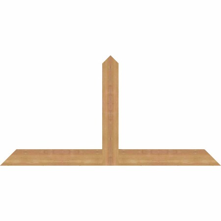 Ekena Millwork Portland Timber Gable Bracket, Western Red Cedar, 48"W x 24"H x 1 1/2"D x 3 1/2"F, 12/12 Pitch GBW048X24X0204POR00SWR